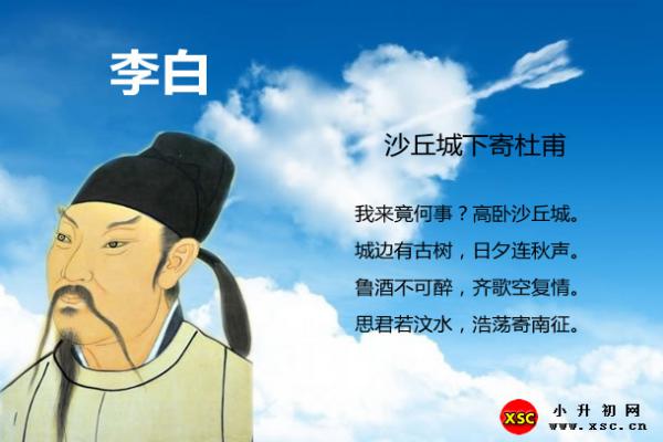 沙丘城下寄杜甫閱讀答案（閱讀理解題及答案）