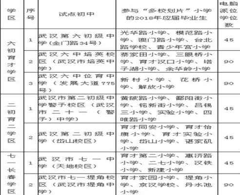 2018武漢江岸區(qū)小升初多校劃片電腦派位時(shí)間及結(jié)果查詢