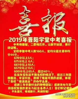 2019年太原晉陽學(xué)堂中考成績（中考喜報(bào)）