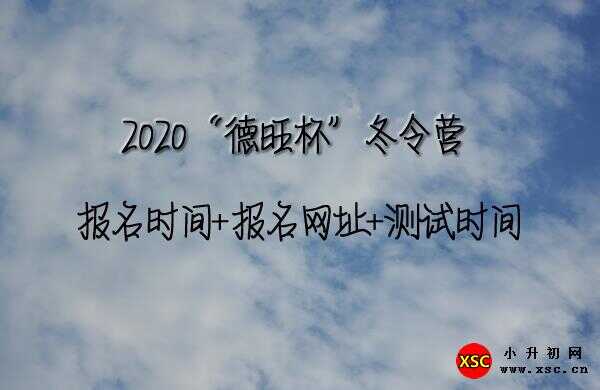 2020“德旺杯”冬令營(yíng)報(bào)名時(shí)間+報(bào)名網(wǎng)址+測(cè)試時(shí)間