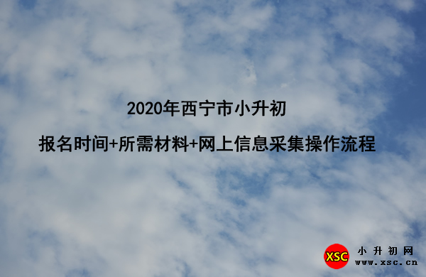 2020年西寧市小升初報(bào)名時(shí)間+所需材料+網(wǎng)上信息采集操作流程.jpg