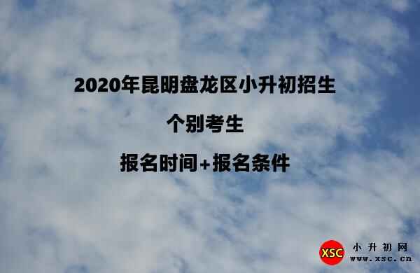 2020年昆明盤龍區(qū)小升初招生個(gè)別考生報(bào)名時(shí)間+報(bào)名條件