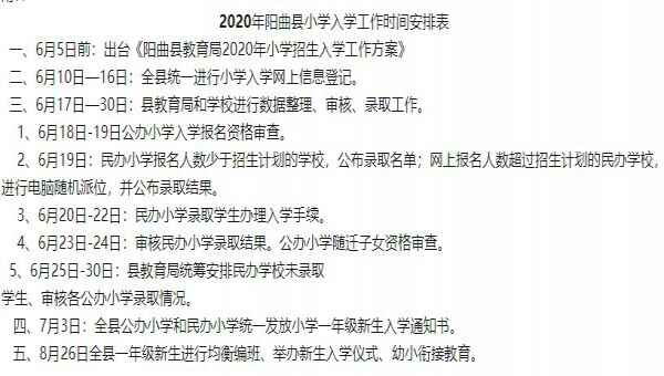 2020年太原陽(yáng)曲縣小學(xué)學(xué)區(qū)劃分一覽表