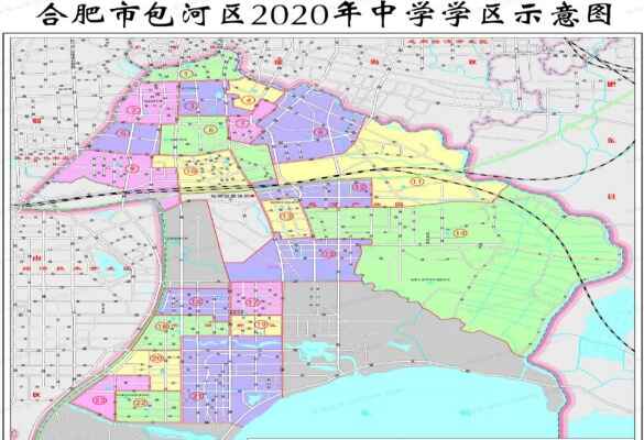 2020年合肥市包河區(qū)小升初劃片范圍(初中入學劃片范圍)