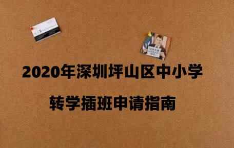 2020年深圳坪山區(qū)中小學(xué)轉(zhuǎn)學(xué)插班申請(qǐng)指南（時(shí)間+流程）