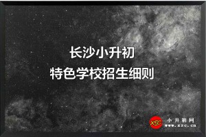 2021長(zhǎng)沙小升初特色學(xué)校招生細(xì)則(含日程安排)