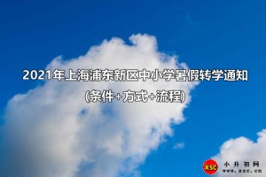 2021年上海浦東新區(qū)中小學(xué)暑假轉(zhuǎn)學(xué)通知(條件+方式+流程)