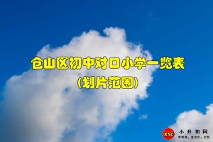 2021年倉山區(qū)初中對口小學一覽表(劃片范圍)