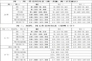 2021-2022年福州各初中學(xué)校作息時(shí)間安排表一覽