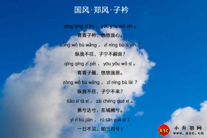 子衿全文拼音版注音及翻譯賞析(國(guó)風(fēng)·鄭風(fēng)·子衿正確讀音)