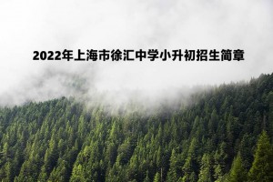 2022年上海市徐匯中學小升初招生簡章