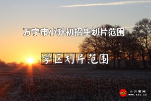 2022年萬(wàn)寧市小升初招生劃片范圍一覽