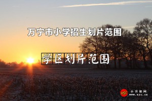 2022年萬(wàn)寧市小學(xué)招生劃片范圍一覽