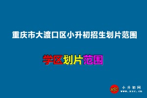 2022年重慶市大渡口區(qū)小升初招生劃片范圍一覽