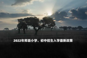 2022年郟縣小學(xué)、初中招生入學(xué)最新政策