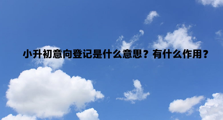 小升初意向登記是什么意思？有什么作用？.jpg