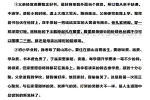 父愛(ài)之舟閱讀理解題及答案(閱讀答案十一)