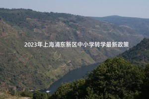 2023年上海浦東新區(qū)中小學(xué)轉(zhuǎn)學(xué)最新政策(附時(shí)間及流程)