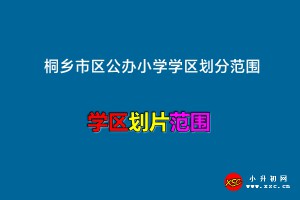 2023年桐鄉(xiāng)市區(qū)公辦小學(xué)學(xué)區(qū)劃分范圍一覽