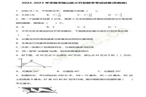 2022-2023年無錫市錫山區(qū)小升初數(shù)學(xué)考試試卷真題及答案(蘇教版)