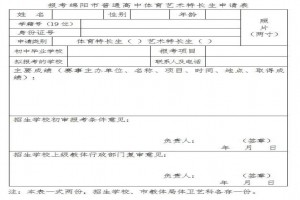 2023年綿陽外國語學校招生簡章(藝體特長生)