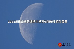 2023年樂山市五通橋中學藝體特長生招生簡章(含收費標準)