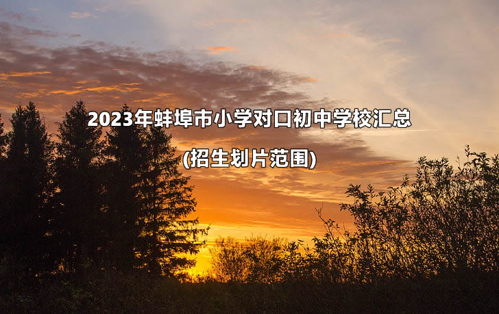 2023年蚌埠市小學(xué)對口初中學(xué)校匯總(招生劃片范圍).jpg