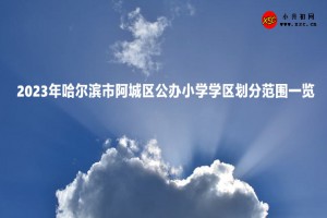 2023年哈爾濱市阿城區(qū)公辦小學學區(qū)劃分范圍一覽