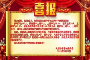 2023年通江縣火炬中學(xué)中考成績(jī)升學(xué)率(中考喜報(bào))