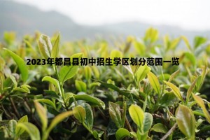 2023年都昌縣初中招生學(xué)區(qū)劃分范圍一覽