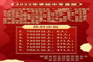 2023年晉江市季延中學(xué)中考成績升學(xué)率(中考喜報(bào))