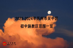 2023年蘇州市吳中區(qū)初中施教區(qū)范圍一覽