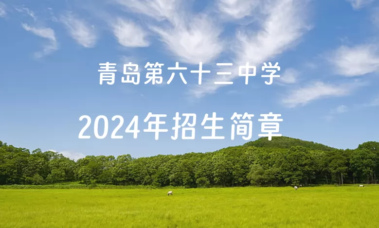 2024年青島第六十三中學(xué)小升初招生簡(jiǎn)章(附招生范圍)