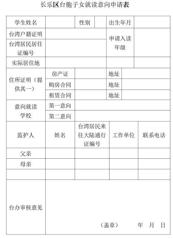 2024年福州市長樂區(qū)臺胞子女義務(wù)教育學(xué)校入學(xué)指南(時間+流程+資料)