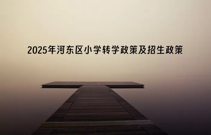 2025年天津市河?xùn)|區(qū)小學(xué)轉(zhuǎn)學(xué)政策及最新招生政策